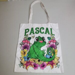 Disney Tangled Pascal Chameleon Green Lizard Tote Bag